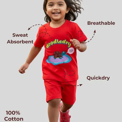 Feel Fresh Natural Cotton Unisex Baby & Kids Co-Ord Set — Puddle Turtle