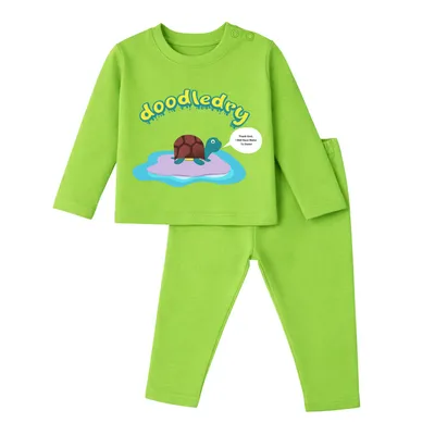 Stay-Active Natural Cotton Unisex Baby & Kids Co-Ord Set — Puddle Turtle
