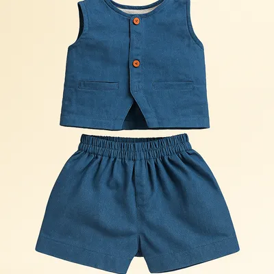 Denim Shirt and Shorts | Perfect Casual Outfit for Toddlers
