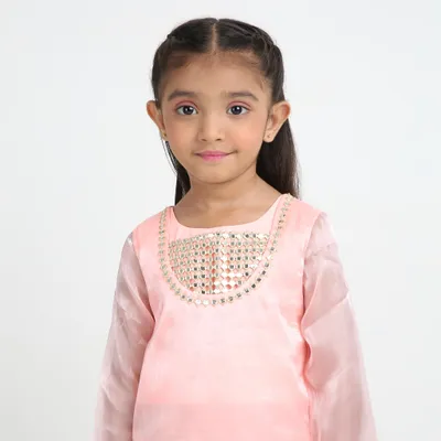 Pink Mirror Work Salwar Suit – 3X Festive Elegance