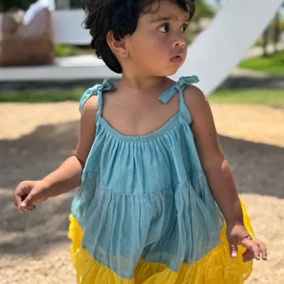 The "Golden Glow" Chanderi Dress