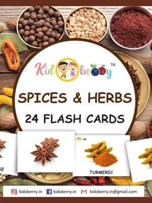 Spices And Herbs Flash Cards