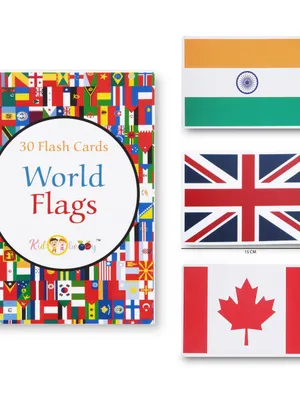 Flags Flash Cards For Kids