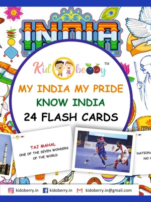 My India And My Pride Flash Cards For Kids
