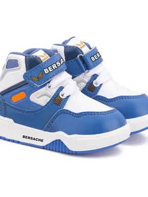 Bersache Kids High-Top Sneakers | Trendy Ankle-Style Velcro Casual Shoes