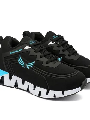 Bersache Kid's Lightweight Sports Shoes | Breathable Lace-Up Running & Casual Sneakers