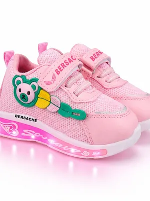 Bersache Kids Playtime Sneakers | Cute Character Velcro Sports Shoes with Cushioned Sole