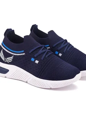 Bersache Kids Knitted Sports Sneakers | Breathable Lightweight Slip-On Walking Shoes
