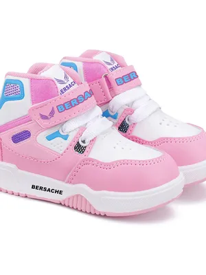 Bersache Kids High-Top Sneakers | Trendy Ankle-Style Velcro Casual Shoes