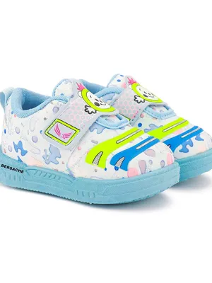 Bersache Kids Cartoon Velcro Sneakers | Easy-Wear Lightweight Casual Shoes