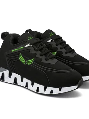 Bersache Kid's Lightweight Sports Shoes | Breathable Lace-Up Running & Casual Sneakers