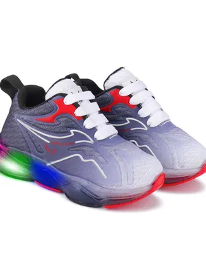 Bersache Kids LED Sole Sneakers | Cushioned Lightweight Sports & Walking Shoes