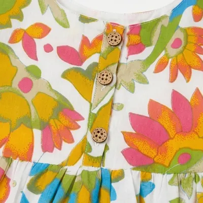 White Floral Frock