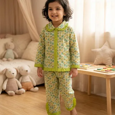 Tiny Fins Cotton Night Suit