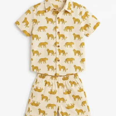 Leopard Print Cotton Co-ord Set