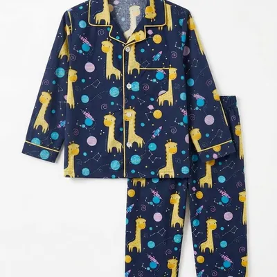 Night Sky Explorers Print Night Suit