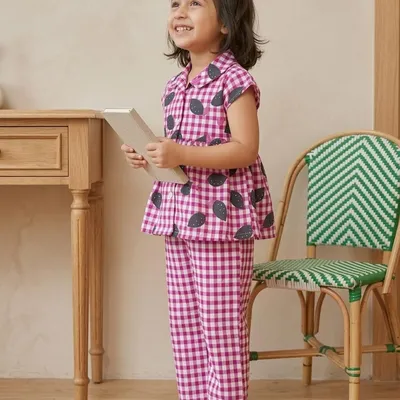 Pink Check Coord Set