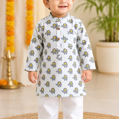 Elephant Kurta Set
