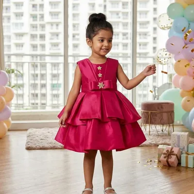 Fuchsia Pink Party Frock