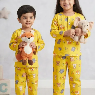 Animal Party Cotton Night Suit