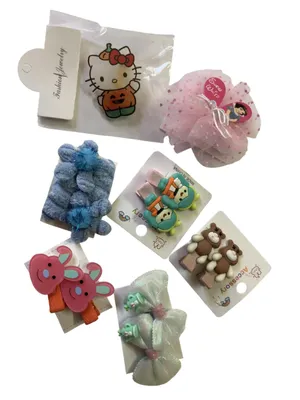 7Pcs Girls Cartoon Hair Clips | Cute Baby Kids Hair Accessories Set (Multi Design)