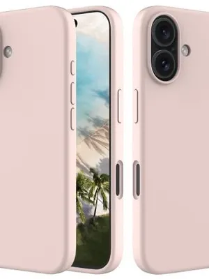 Kozykit Trends Liquid Silicone Case for iPhone 17, Slim Full Body Protection, Soft Microfiber Lining, Shockproof & Scratch Resistant, Matte Finish (Sand Pink)