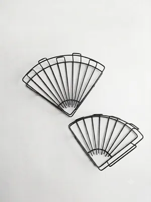 Pack of 2, Self Adhesive Bathroom Corner Shelf for Wall Shelf Organizer Wall Mounted Metal Bathroom Shelves Rack Holder Stand for Bathroom (Black, Pack of 2)