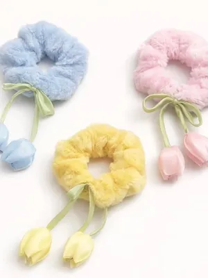 Fur Scrunchies for Women