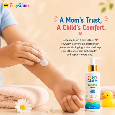 TinyGlam Hug Soft Body Milk 125 ml - Gentle Body Milk for Kids & Teens (4–15 Years)