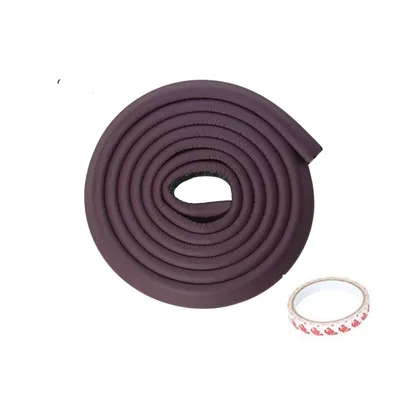 Safe-O-Kid  Baby Safety 2 Meter (6.5 feet) Edge Guard with 3 M Tape, Edge and Corner Protectors, BPA Free, Non-Toxic, Impact Cushion for Tables, Desks, and Furniture (Brown)