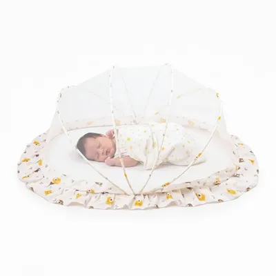 Safe-O-Kid 360 Protection Baby Mosquito Net Foldable | Bottomless Net for Newborns & Toddlers | Lightweight, Portable & Easy to Use | Safe Breathable Mesh, Ideal for Indoor & Outdoor Use