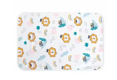 Safe-O-Kid Pack of 2, Baby Diaper Changing Mat - 70cm X 49cm, Waterproof, Soft & Comfortable Mat for Newborns | Travel-Friendly, Easy to Clean