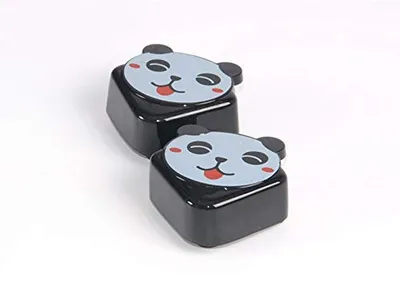Safe-O-Kid Corner Guards Cushions Panda Shaped, Black, Pack of 8