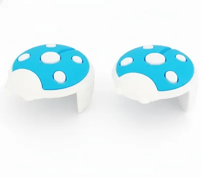 Safe-O-Kid 2 Pcs Baby Safety Corner Protectors | Bug Shaped Silicone Edge Guards for Sharp Furniture Corners, Tables & Beds | Soft Cushion, Non-Toxic, BPA-Free Baby Proofing - Blue
