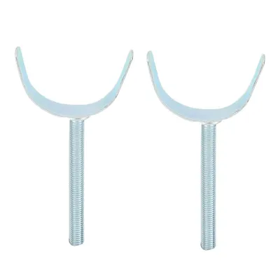 Safe-O-Kid Safety Gate Clip U Shape Adaptor for Baby Safety Gate, Pressure Mounted Stair & Door Security Gate, Durable Wall Protector for Safety Rail, White, Pack of 2