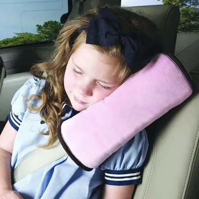 Safe-O-Kid - Pack of 2-Car Safety Essential, Seat Belt Mounted Pillow for Toddlers