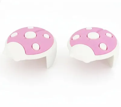 Safe-O-Kid 2 Pcs Baby Safety Corner Protectors | Bug Shaped Silicone Edge Guards for Sharp Furniture Corners, Tables & Beds | Soft Cushion, Non-Toxic, BPA-Free Baby Proofing - Pink