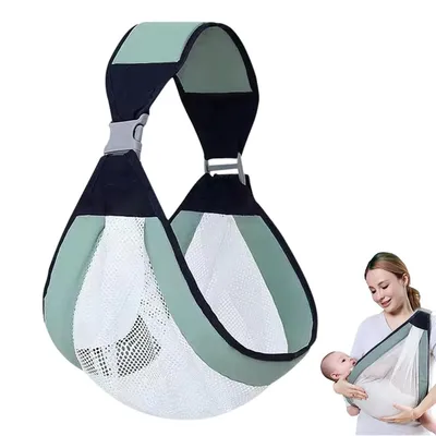 Safe-O-Kid Baby Sling Carrier BPA Free, Adjustable Soft Cotton Baby Wrap for Newborns & Infants, Comfortable & Safe - Assorted