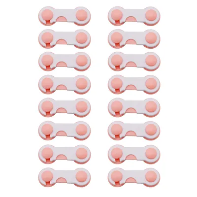 Safe-O-Kid - (Pack of 16) - Easy to Use, Durable, Colorful Child Proof Cabinet Lock