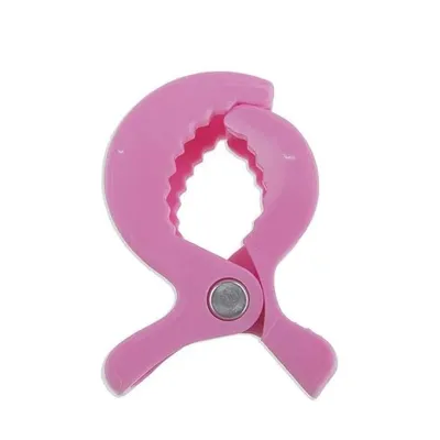 Safe-O-Kid (1 Pcs) Baby Stroller Hooks Multipurpose Pram Toy Holder | Stroller Accessories for Hanging Bags, Toys, Hats & Burp Cloths | Strong Clip Hooks for Stroller, Pram & Pushchair | Pink