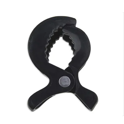 Safe-O-Kid Stroller Seat Cover Clips, Pram Toy Holder, Buggy Accessory for Baby, Black