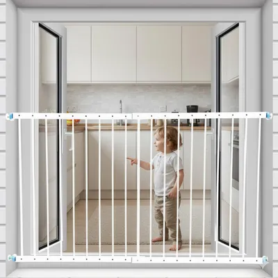 Safe-O-Kid Roverail Child Safety Window Guard Fully Adjustable Rail Protector (50 CM to 100 CM), with 1 Year Manufacturer Warranty, Window Safety Protector for Pet, Kids, White