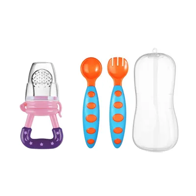 Safe-O-Kid Baby Feeding Combo Kit for Babies for Kids Safety, Assorted
