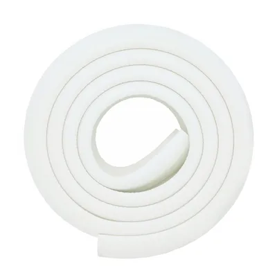 Safe-O-Kid  Baby Safety 2 Meter (6.5 feet) Edge Guard with 3 M Tape, Edge and Corner Protectors, BPA Free, Non-Toxic, Impact Cushion for Tables, Desks, and Furniture (White)