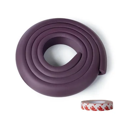 Safe-O-Kid  (2 Meter) Baby Proofing Edge Corner Guards with 3M Adhesive Tape, Extra Thick, Furniture Corner Cushion for Child Safety, Corner Protector for Baby, Edge Guard Strips, BPA Free, Brown