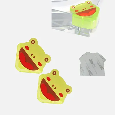 Safe-O-Kid Frog Shaped, Compact Corner Safety for Sharp Corners - Green - Pack of 4