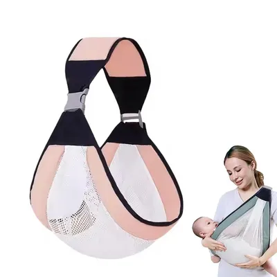 Safe-O-Kid Baby Sling Carrier BPA Free, Adjustable Soft Cotton Baby Wrap for Newborns & Infants, Comfortable & Safe - Assorted
