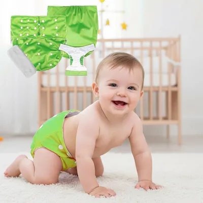 Safe-O-Kid Baby Cute Cloth Diapers, Side Leakage Proof Washable Reusable Diaper for New Born Baby, 0 to 3 Years, (Insert Pads Included- Pack of 1)
