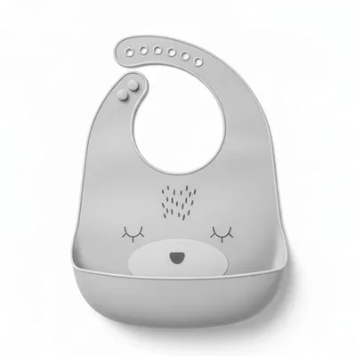 SAFE-O-KID Premium Silicone Baby Bib   Lightweight, Foldable, Non-Toxic Bib with Spill-Proof, Adjustable, Soft, Easy-to-Clean Feeding Bib for toddlers, Assorted