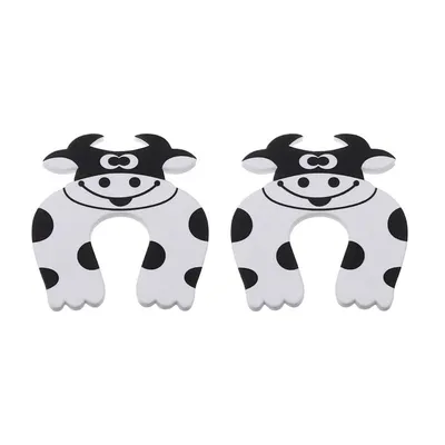 Safe-O-Kid  Fit All Sleek Cow Shaped, Strong Silicone EVA, Finger Pinch Guard Pack of 2